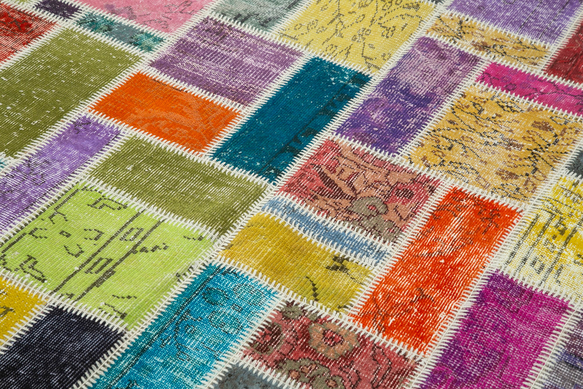 5x8 Multicolor Modern Patchwork Rug - 29598