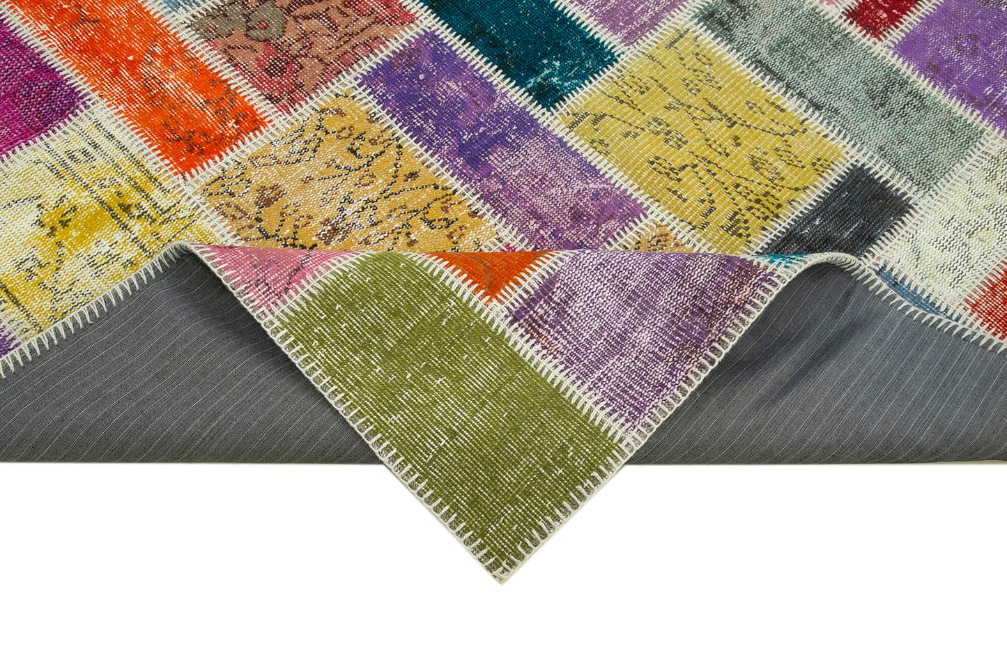 5x8 Multicolor Modern Patchwork Rug - 29598