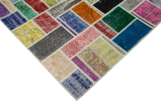 6x8 Multicolor Modern Patchwork Rug - 29599