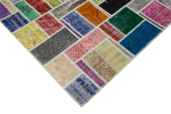 6x8 Multicolor Modern Patchwork Rug - 29599