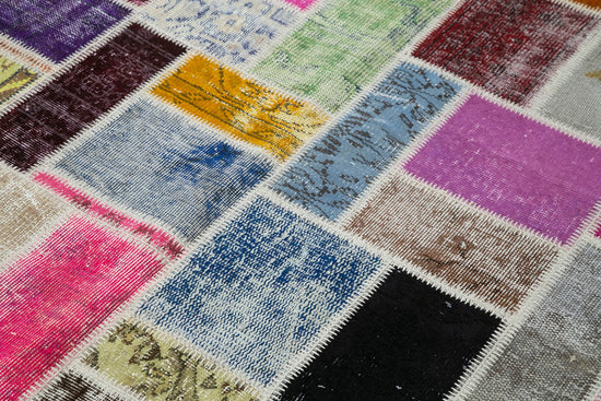 6x8 Multicolor Modern Patchwork Rug - 29599