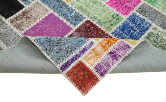 6x8 Multicolor Modern Patchwork Rug - 29599
