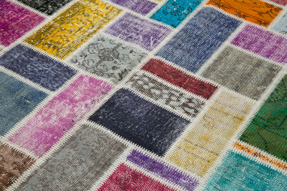 6x8 Multicolor Modern Patchwork Rug - 29600