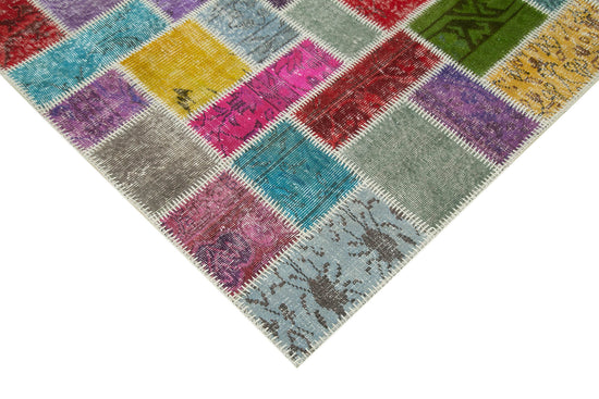 5x8 Multicolor Modern Patchwork Rug - 29601