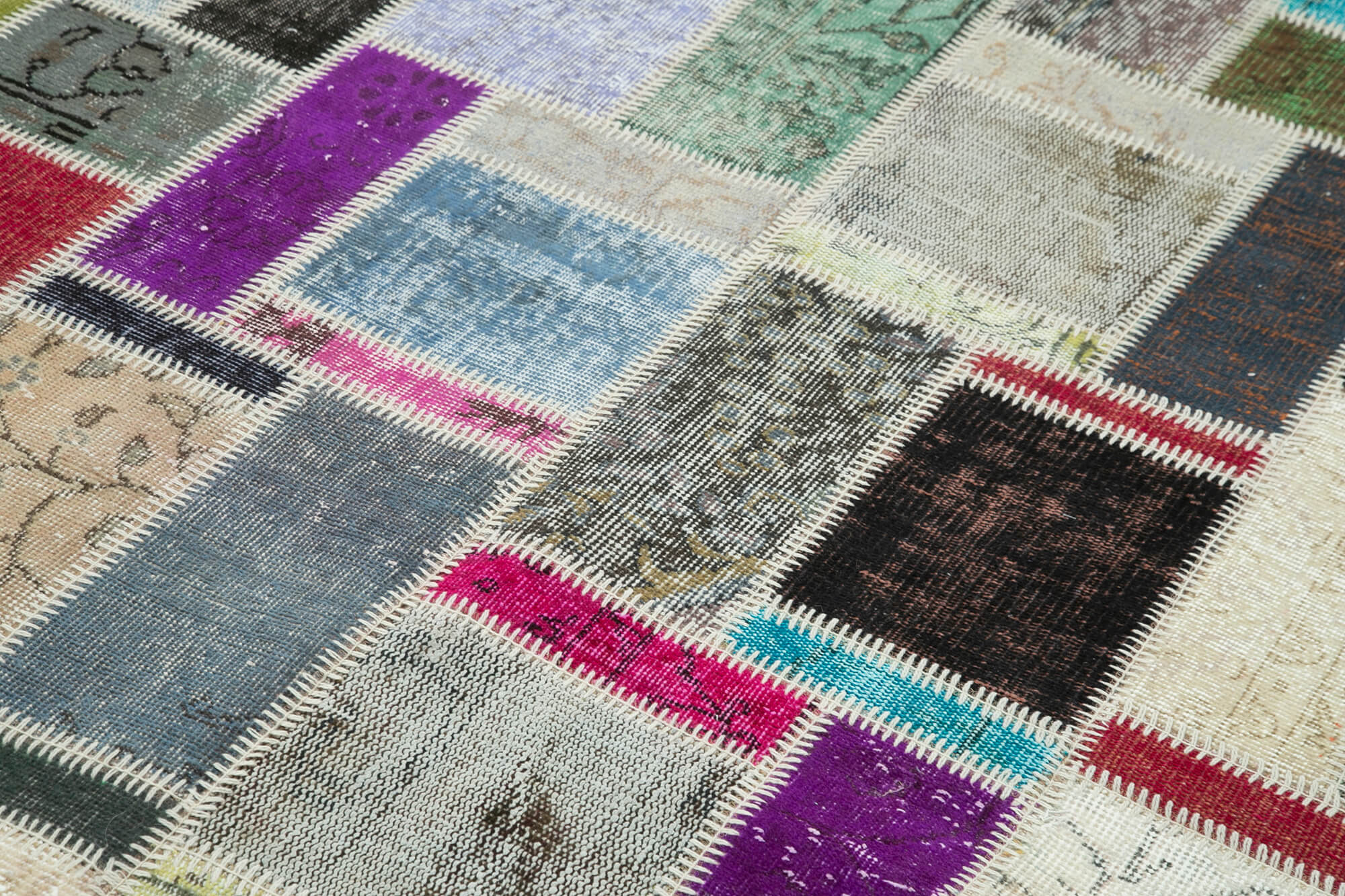 6x8 Multicolor Modern Patchwork Rug - 29602
