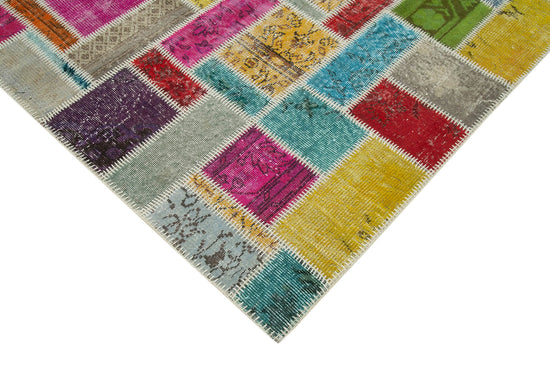 6x8 Multicolor Modern Patchwork Rug - 29604