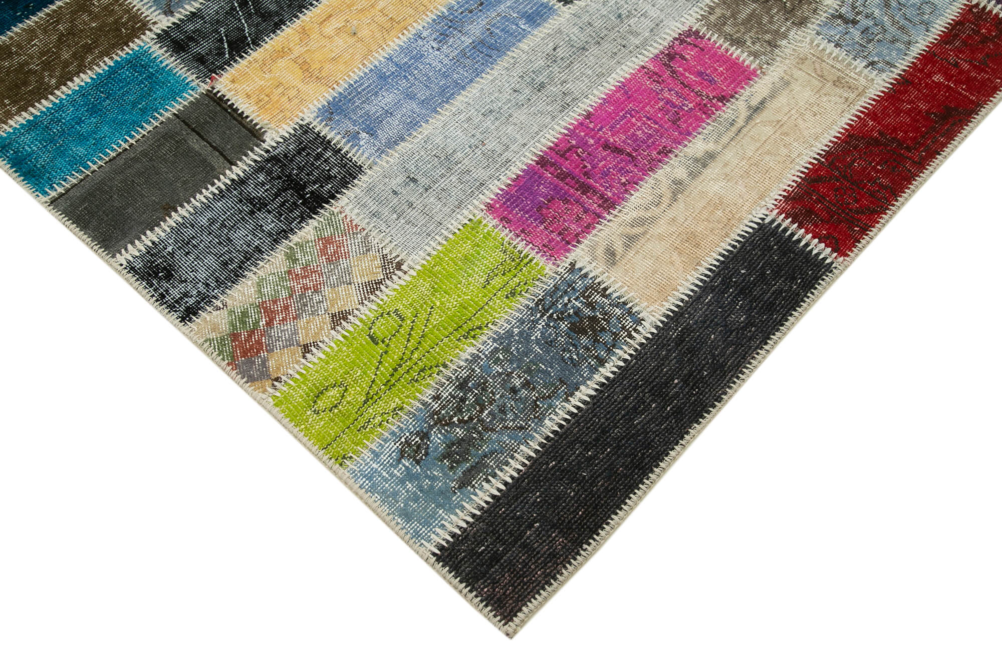 6x8 Multicolor Modern Patchwork Rug - 29605
