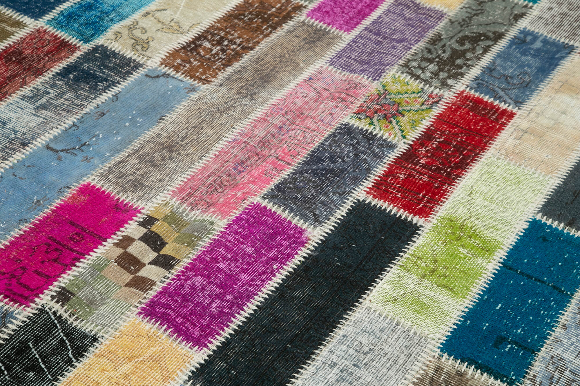 6x8 Multicolor Modern Patchwork Rug - 29605