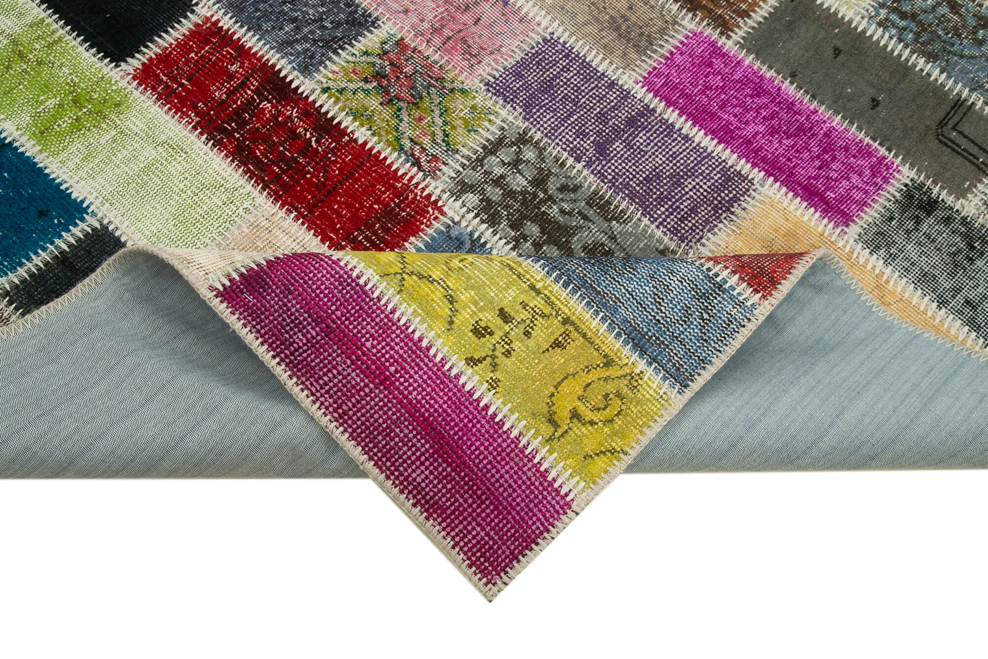 6x8 Multicolor Modern Patchwork Rug - 29605
