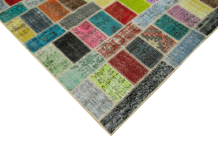6x8 Multicolor Modern Patchwork Rug - 29606