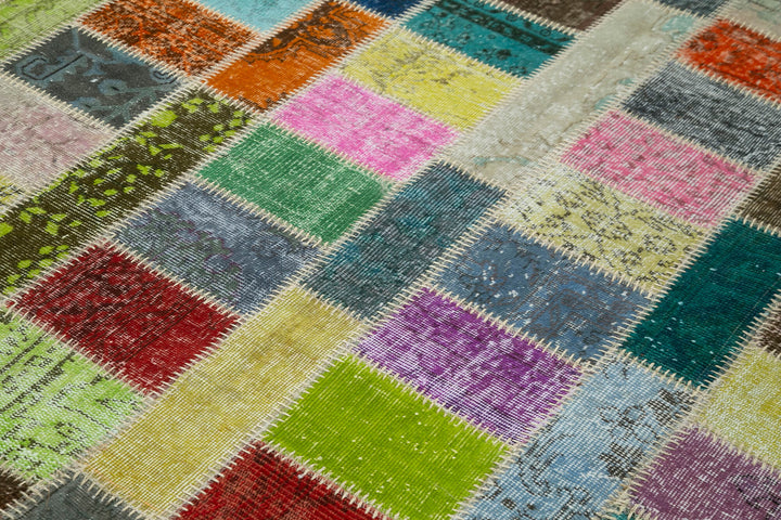 6x8 Multicolor Modern Patchwork Rug - 29606