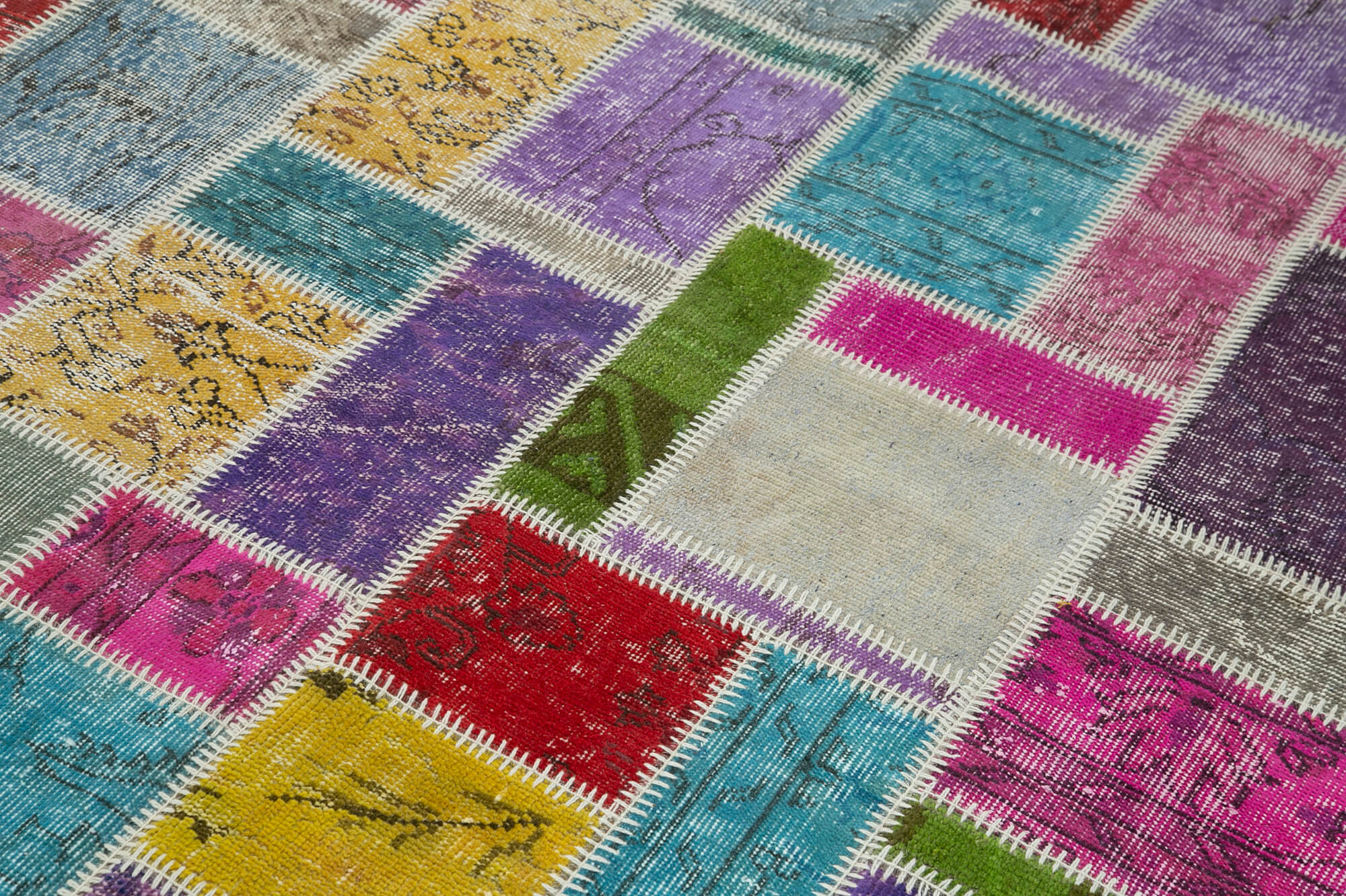 5x8 Multicolor Modern Patchwork Rug - 29608