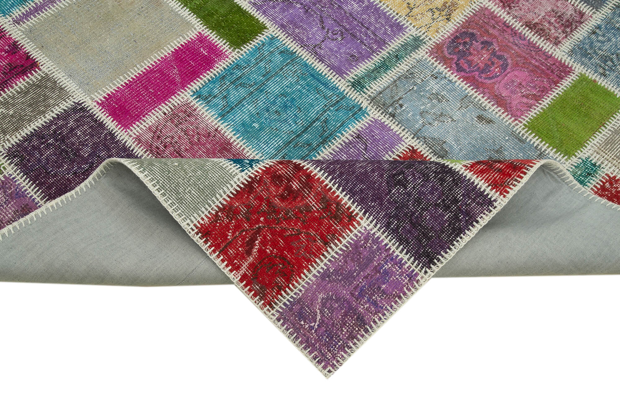 5x8 Multicolor Modern Patchwork Rug - 29608