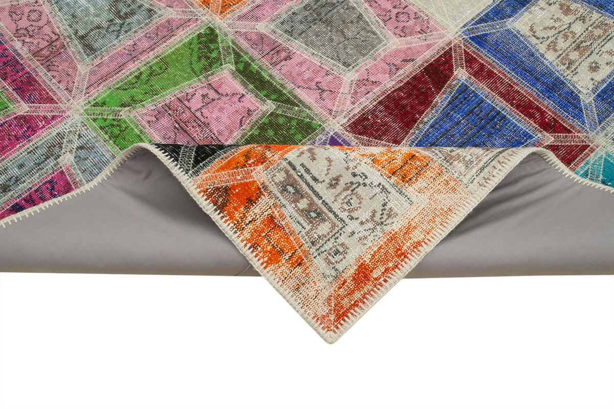 6x9 Multicolor Modern Patchwork Rug - 29609
