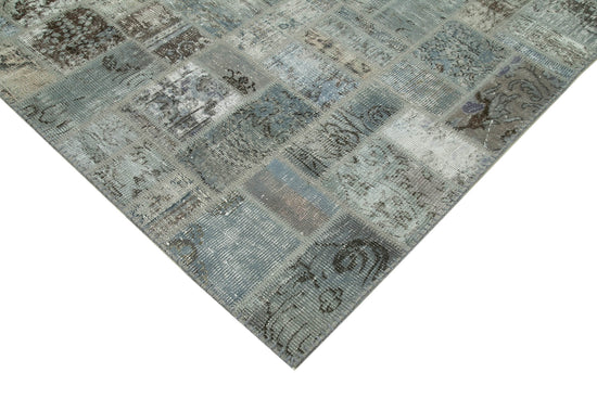 7x10 Grey Modern Patchwork Rug - 29614