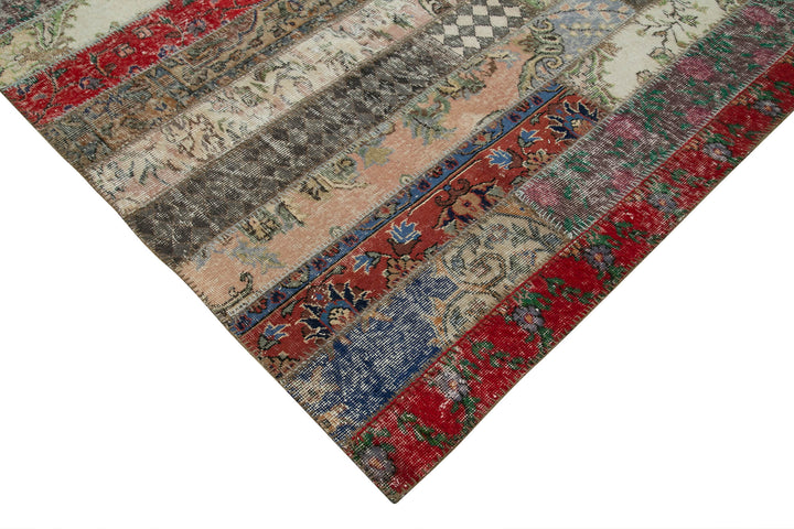 7x10 Multicolor Modern Patchwork Rug - 29615