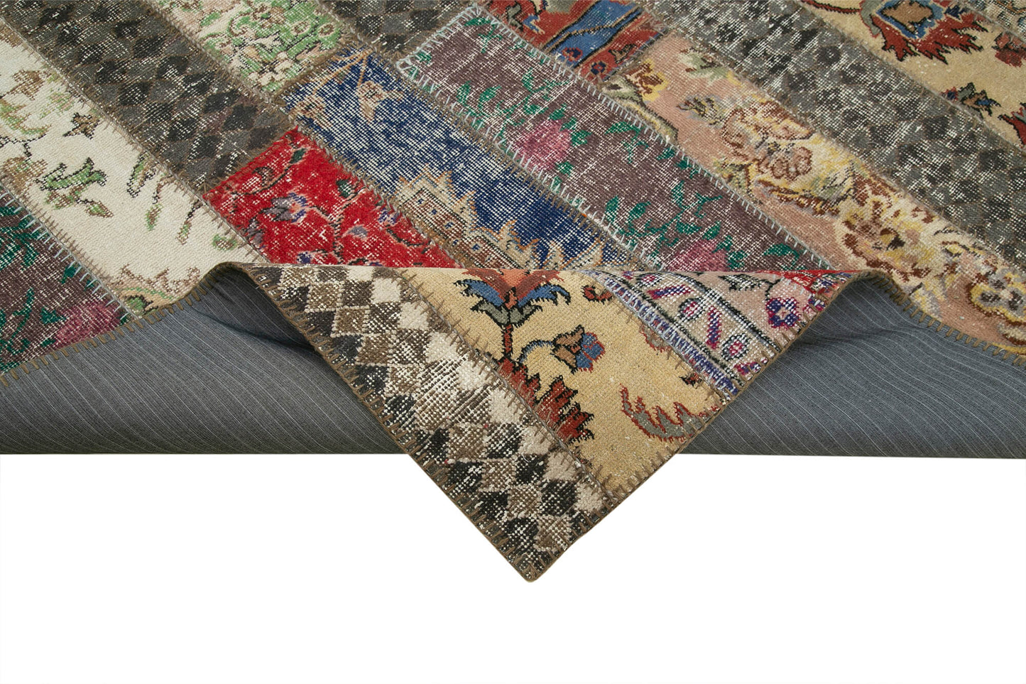 7x10 Multicolor Modern Patchwork Rug - 29615