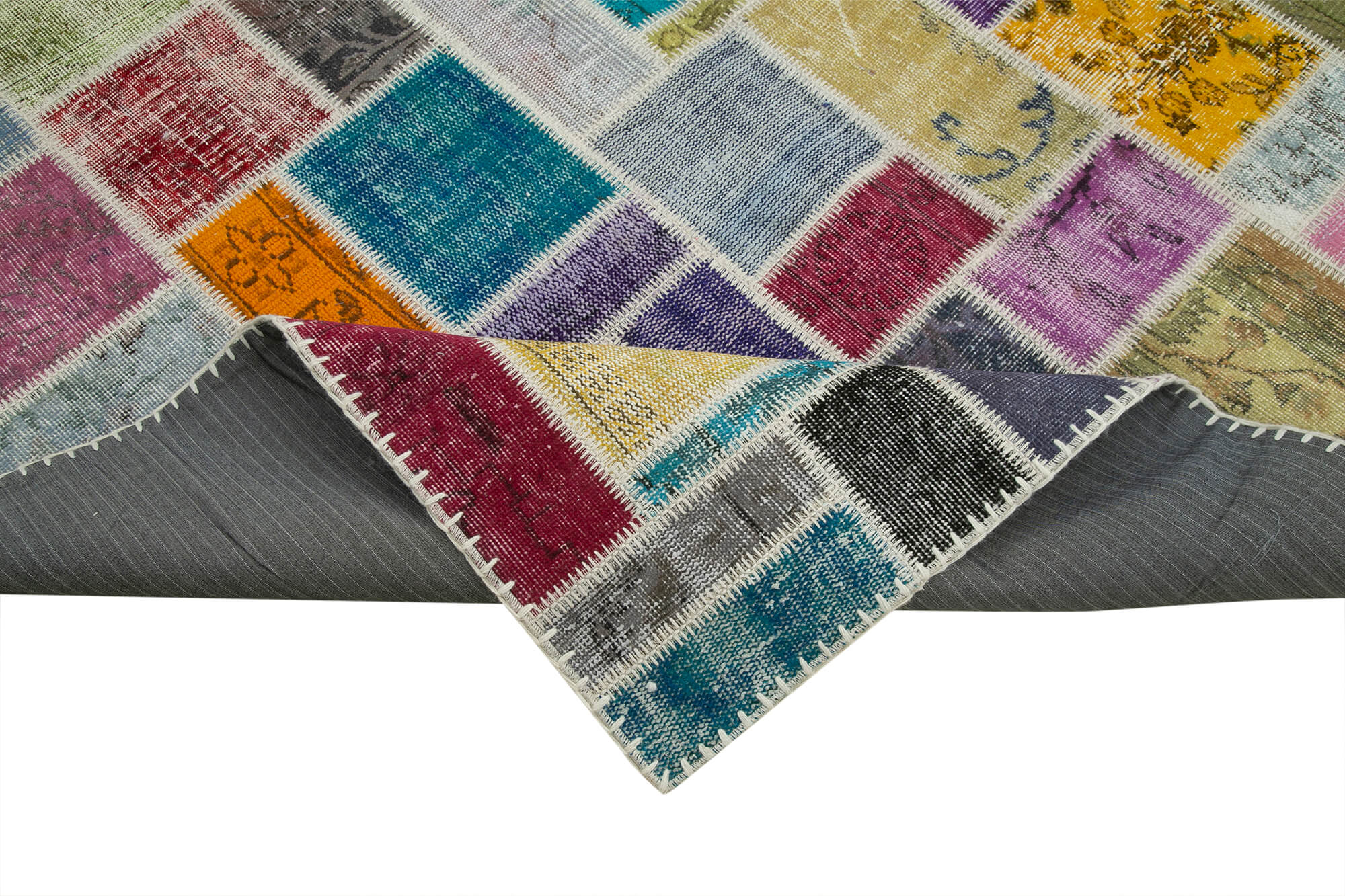 7x10 Multicolor Modern Patchwork Rug - 29620