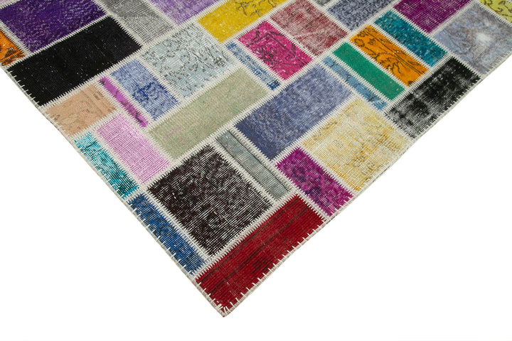 7x10 Multicolor Modern Patchwork Rug - 29622