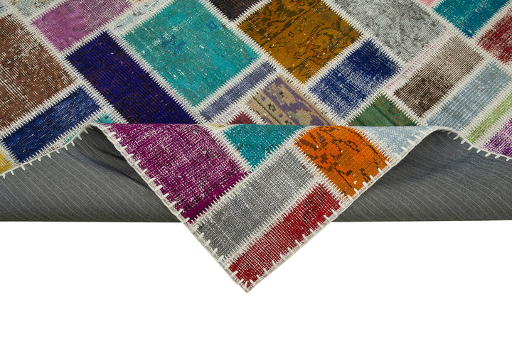 7x10 Multicolor Modern Patchwork Rug - 29626
