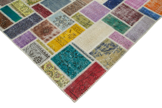 7x10 Multicolor Modern Patchwork Rug - 29627