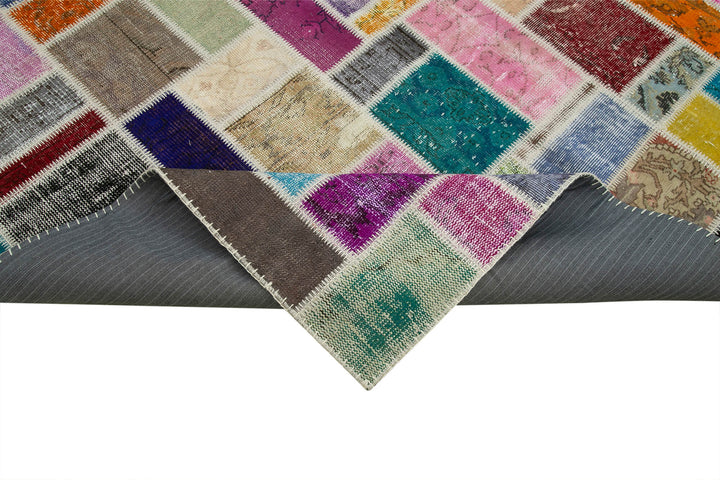 7x10 Multicolor Modern Patchwork Rug - 29627