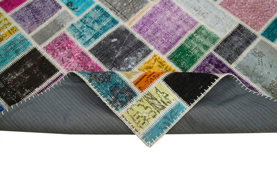 7x10 Multicolor Modern Patchwork Rug - 29629