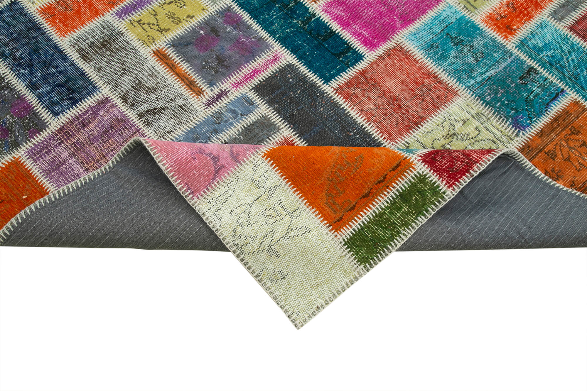 7x10 Multicolor Modern Patchwork Rug - 29630