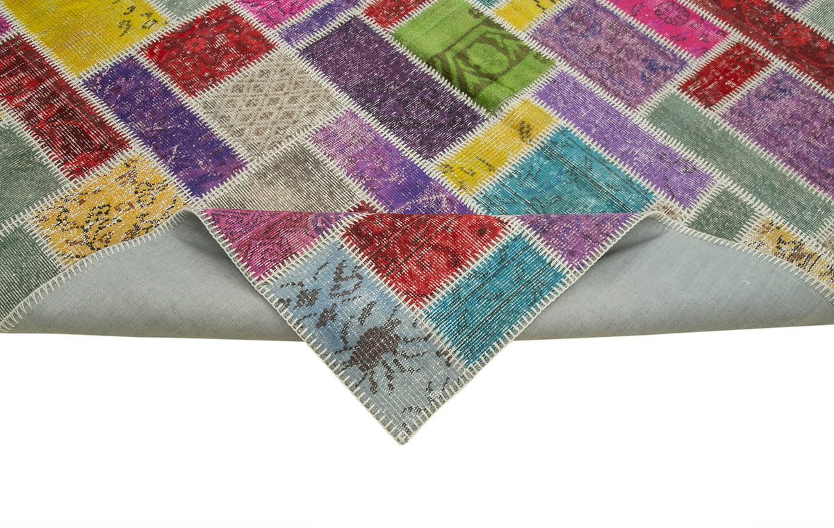 6x9 Multicolor Modern Patchwork Rug - 29634