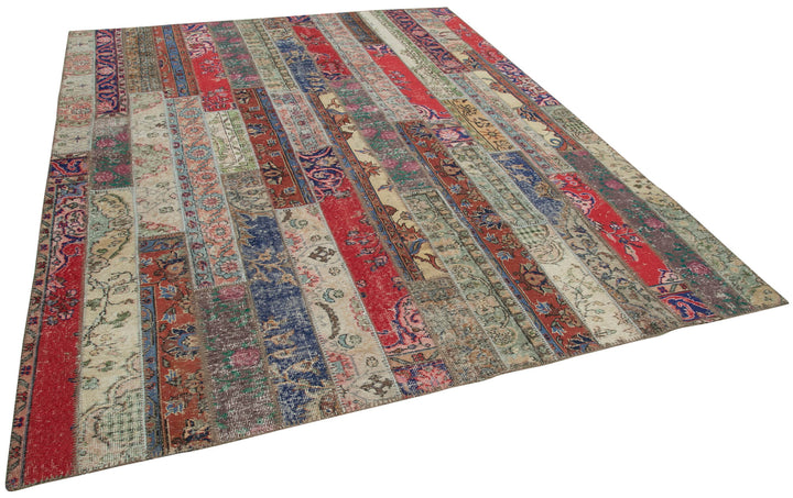 8x10 Multicolor Modern Patchwork Rug - 29650