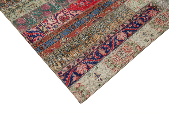 8x10 Multicolor Modern Patchwork Rug - 29650