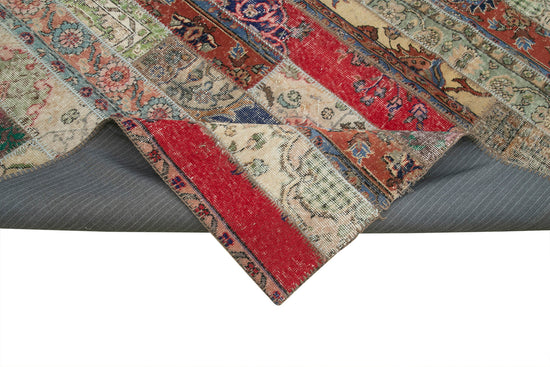 8x10 Multicolor Modern Patchwork Rug - 29650