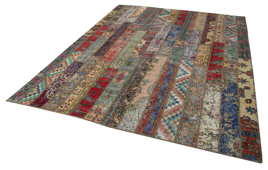 8x10 Multicolor Modern Patchwork Rug - 29651