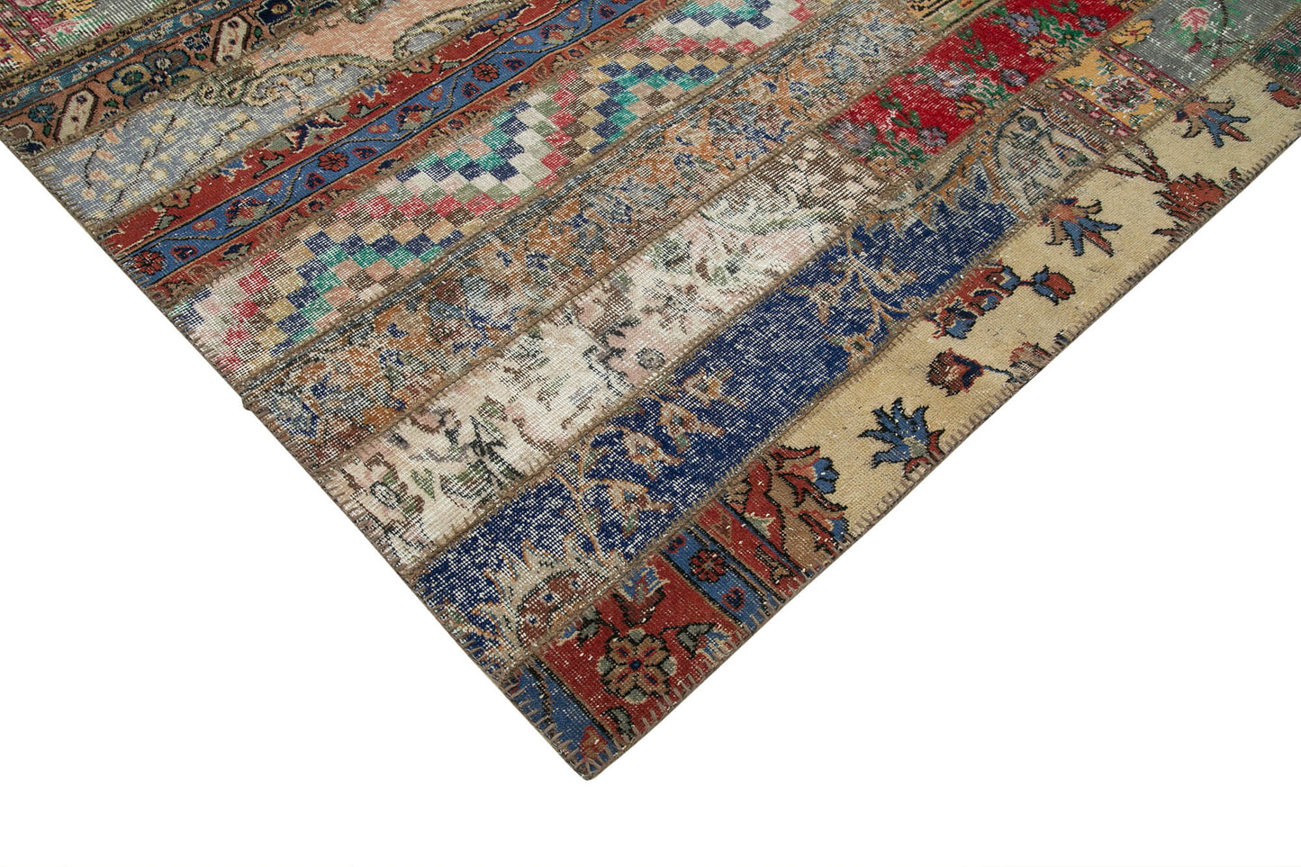 8x10 Multicolor Modern Patchwork Rug - 29651