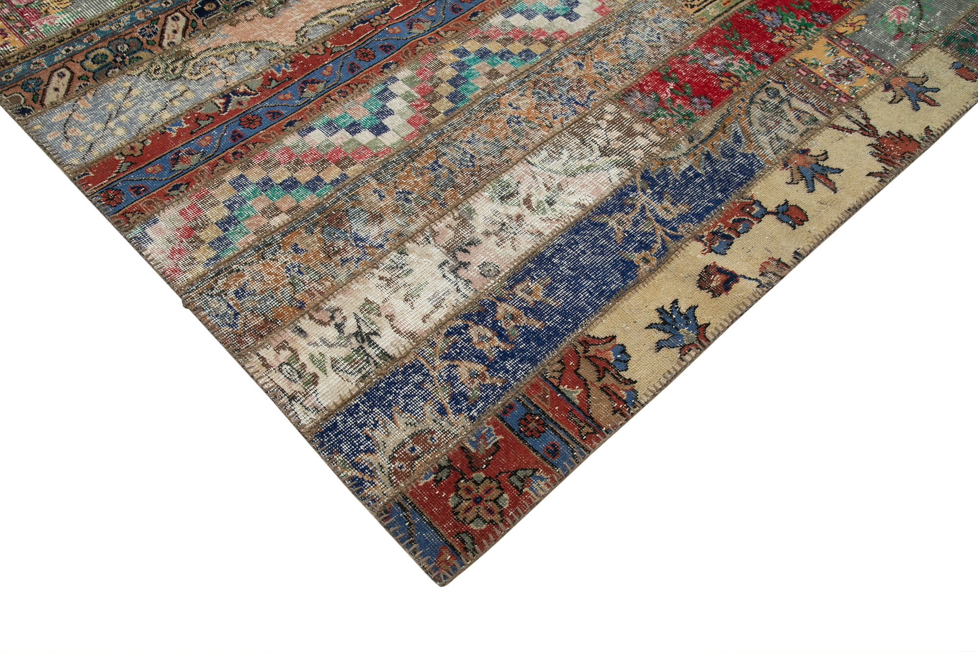 8x10 Multicolor Modern Patchwork Rug - 29651