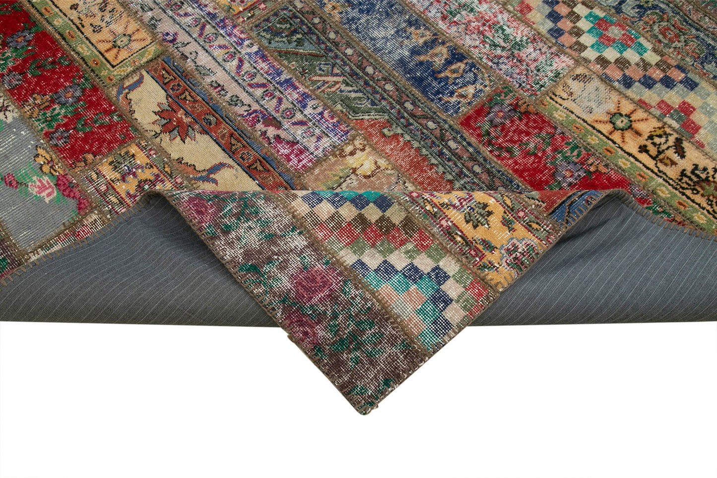 8x10 Multicolor Modern Patchwork Rug - 29651