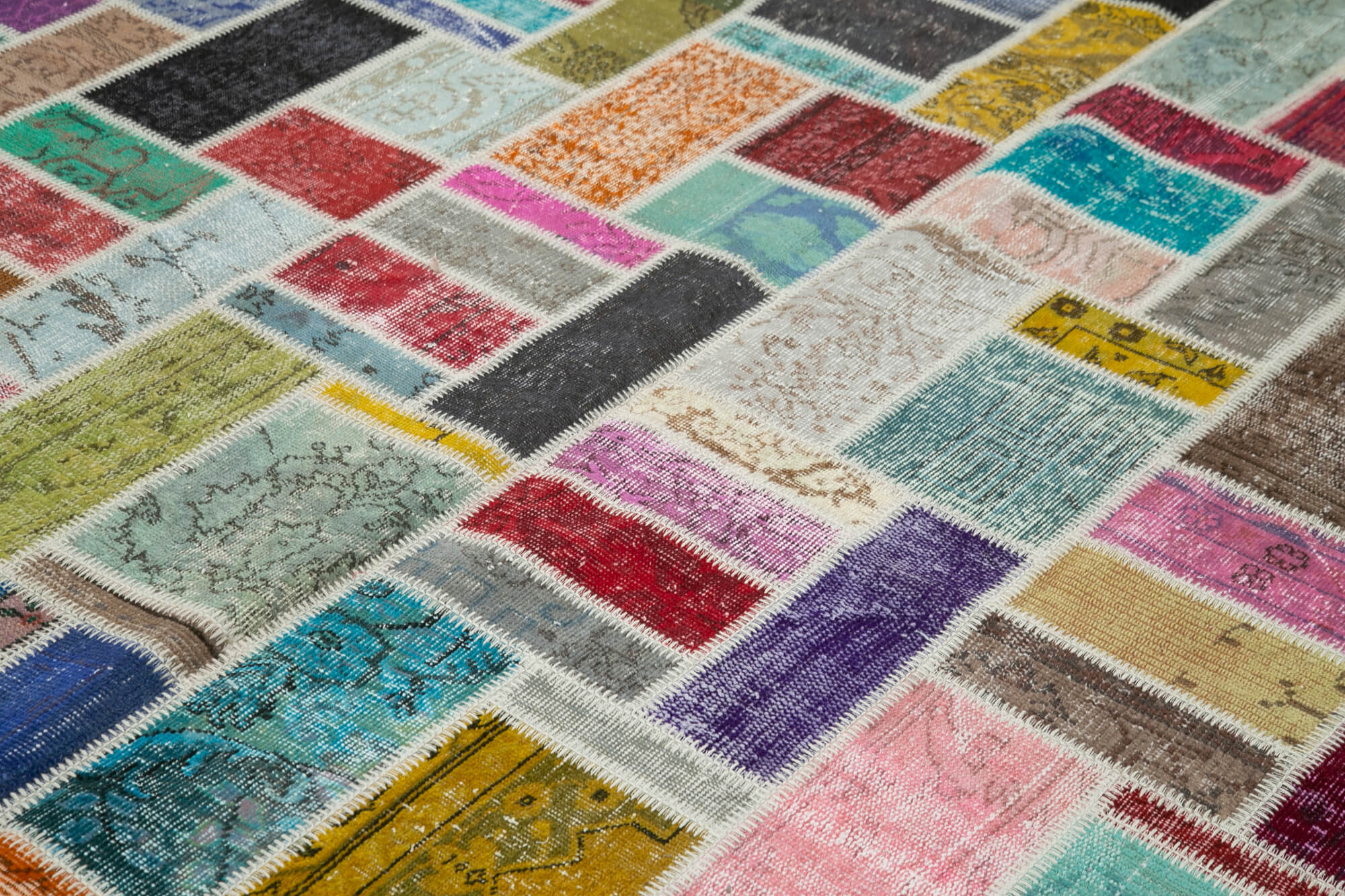 8x10 Multicolor Modern Patchwork Rug - 29653