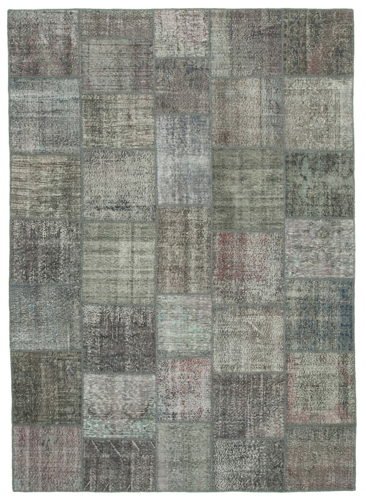 8x11 Grey Patchwork Rug- 29673