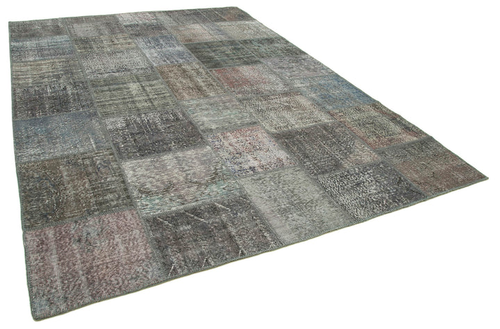 8x11 Grey Patchwork Rug- 29673