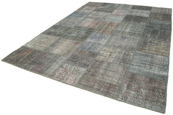 8x11 Grey Patchwork Rug- 29673