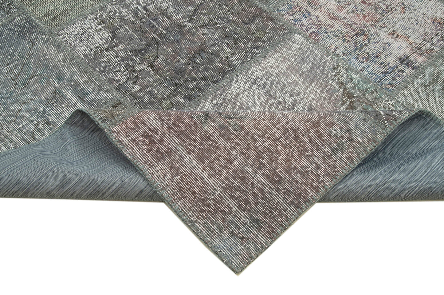 8x11 Grey Patchwork Rug- 29673