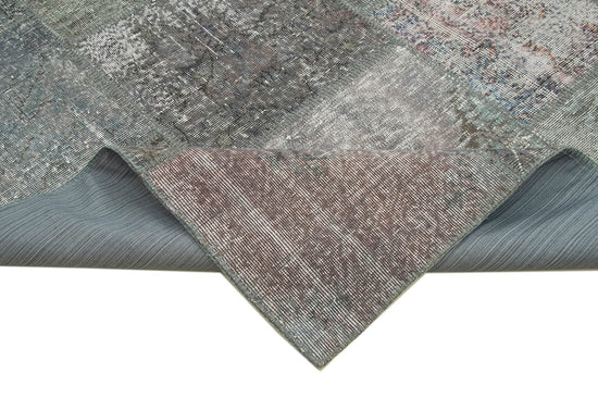 8x11 Grey Patchwork Rug- 29673