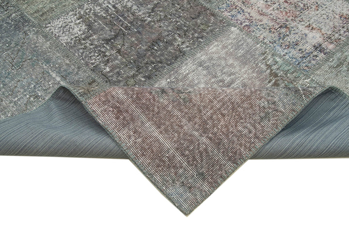 8x11 Grey Patchwork Rug- 29673