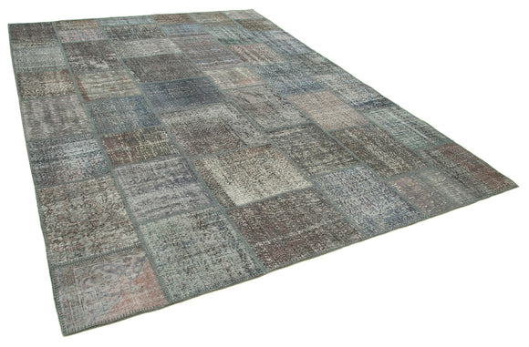 8x11 Grey Patchwork Rug- 29678