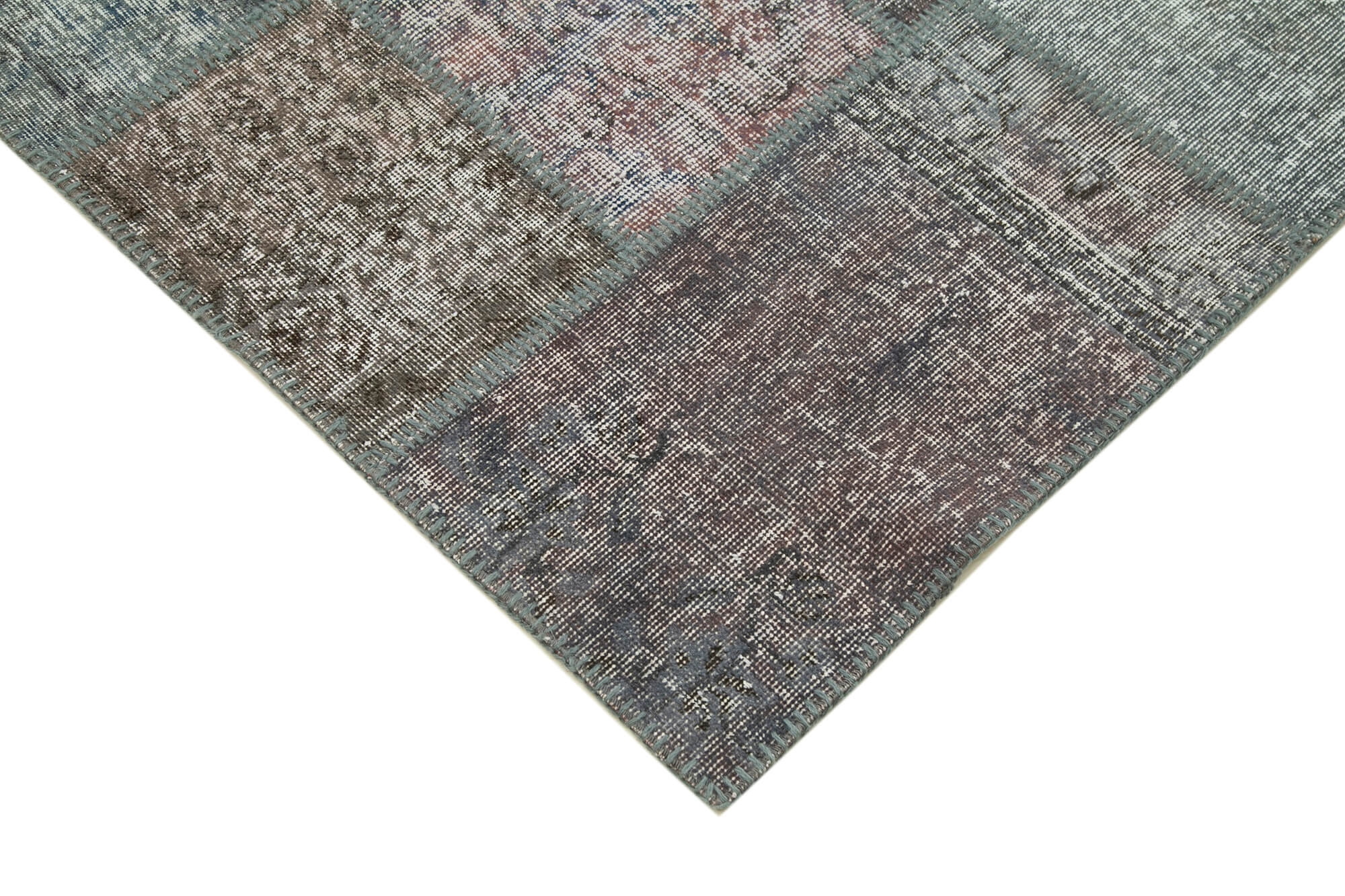 8x11 Grey Patchwork Rug- 29678