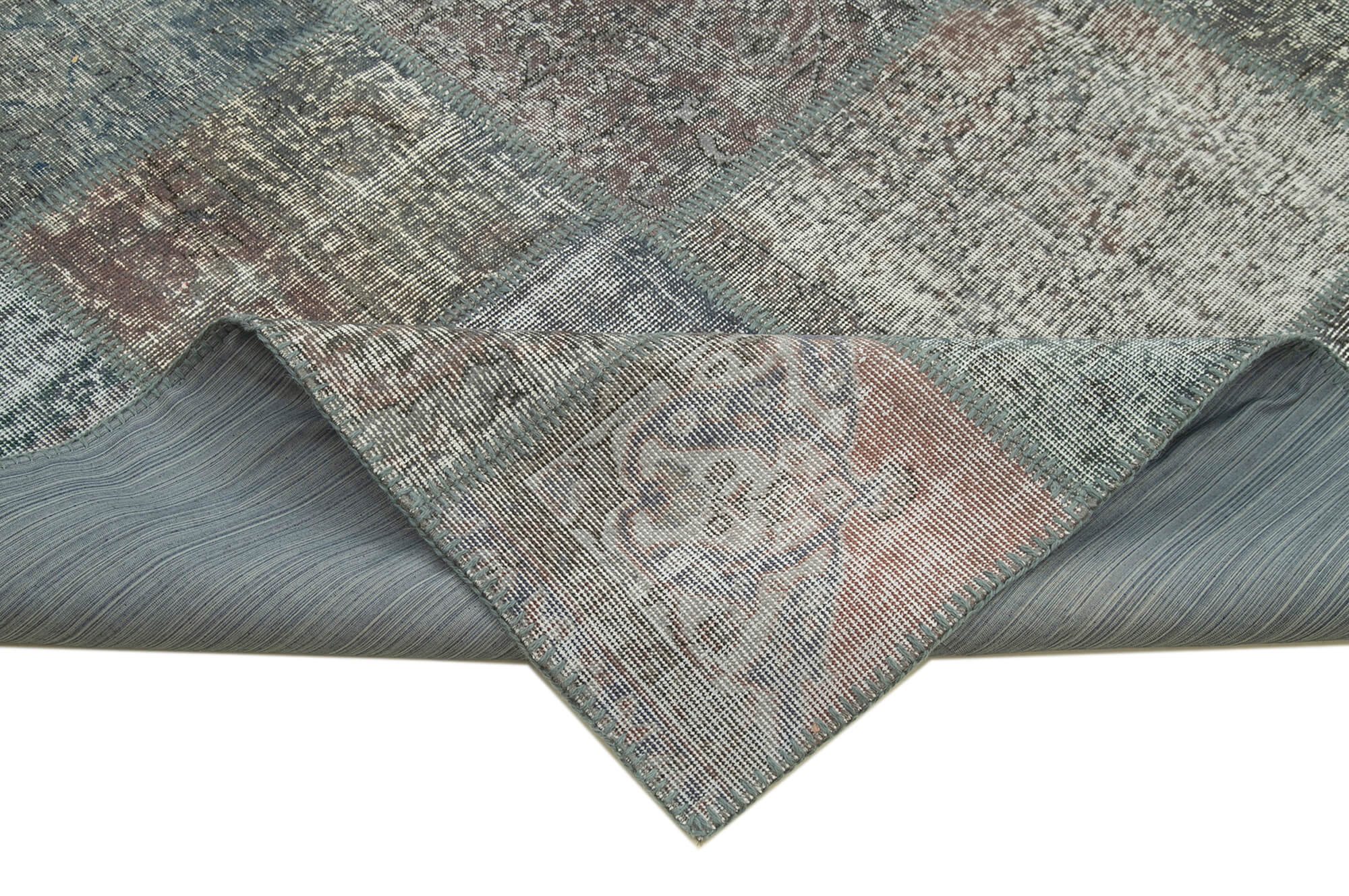 8x11 Grey Patchwork Rug- 29678
