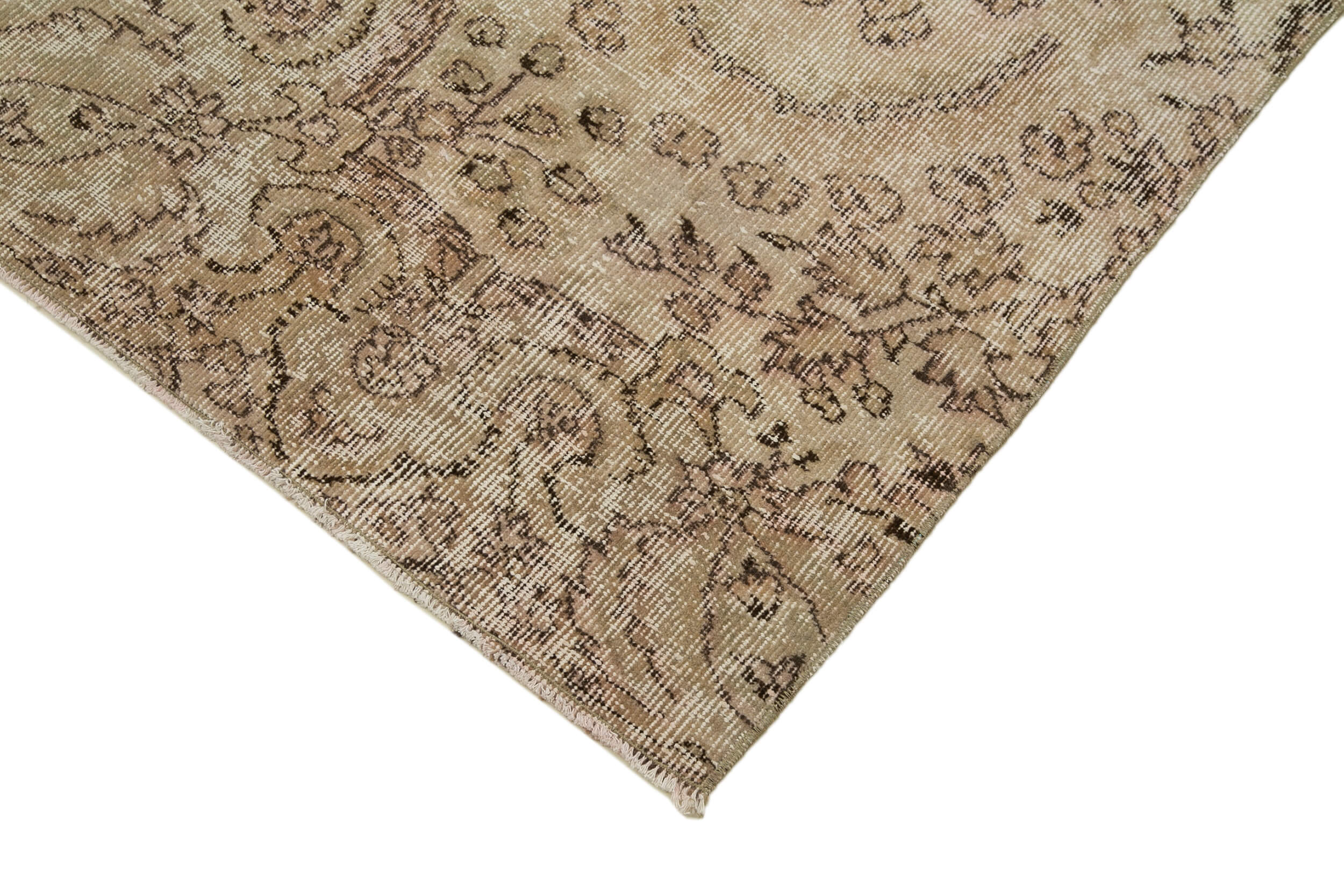3x9 Beige Overdyed Runner Rug - 29705