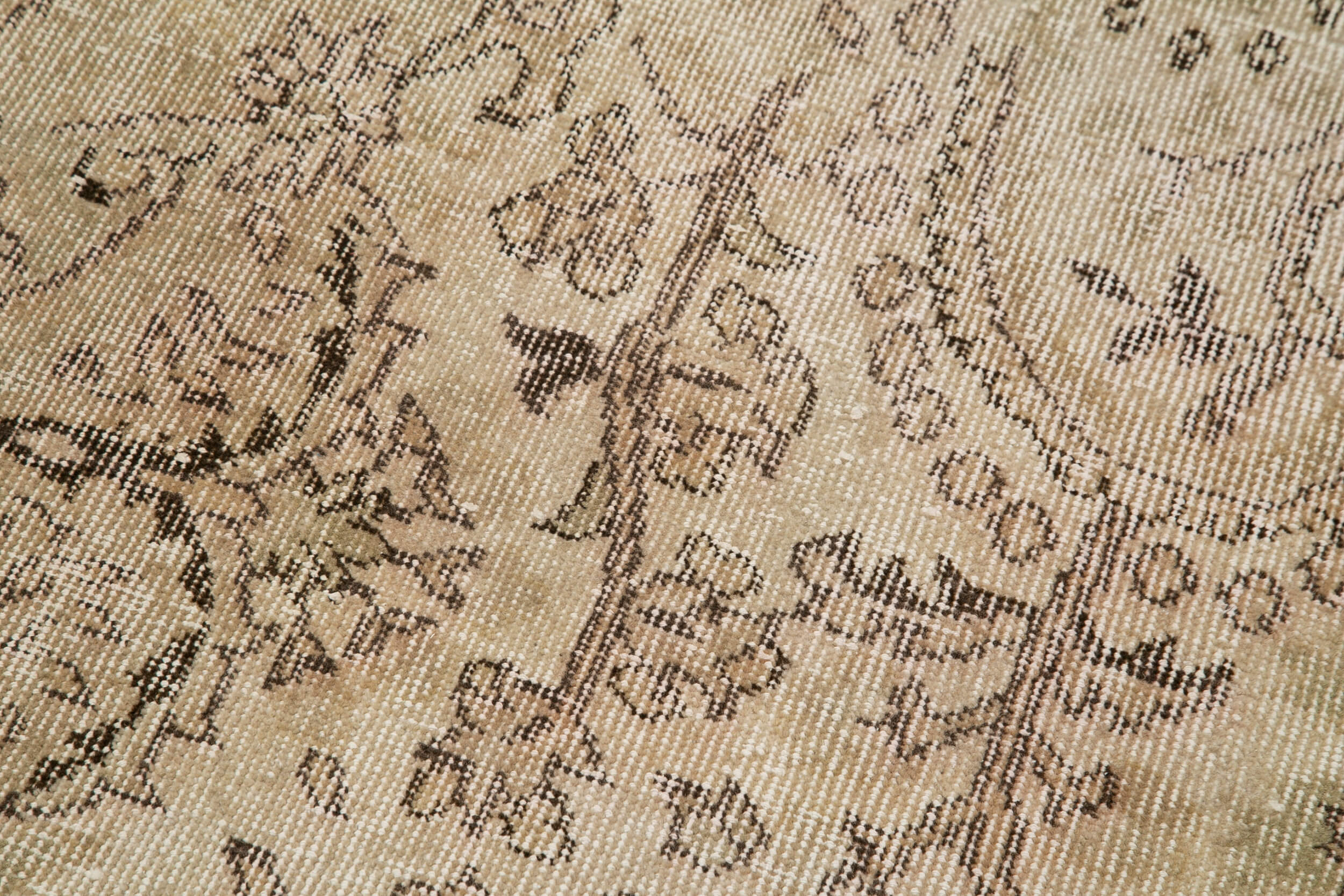 3x9 Beige Overdyed Runner Rug - 29705