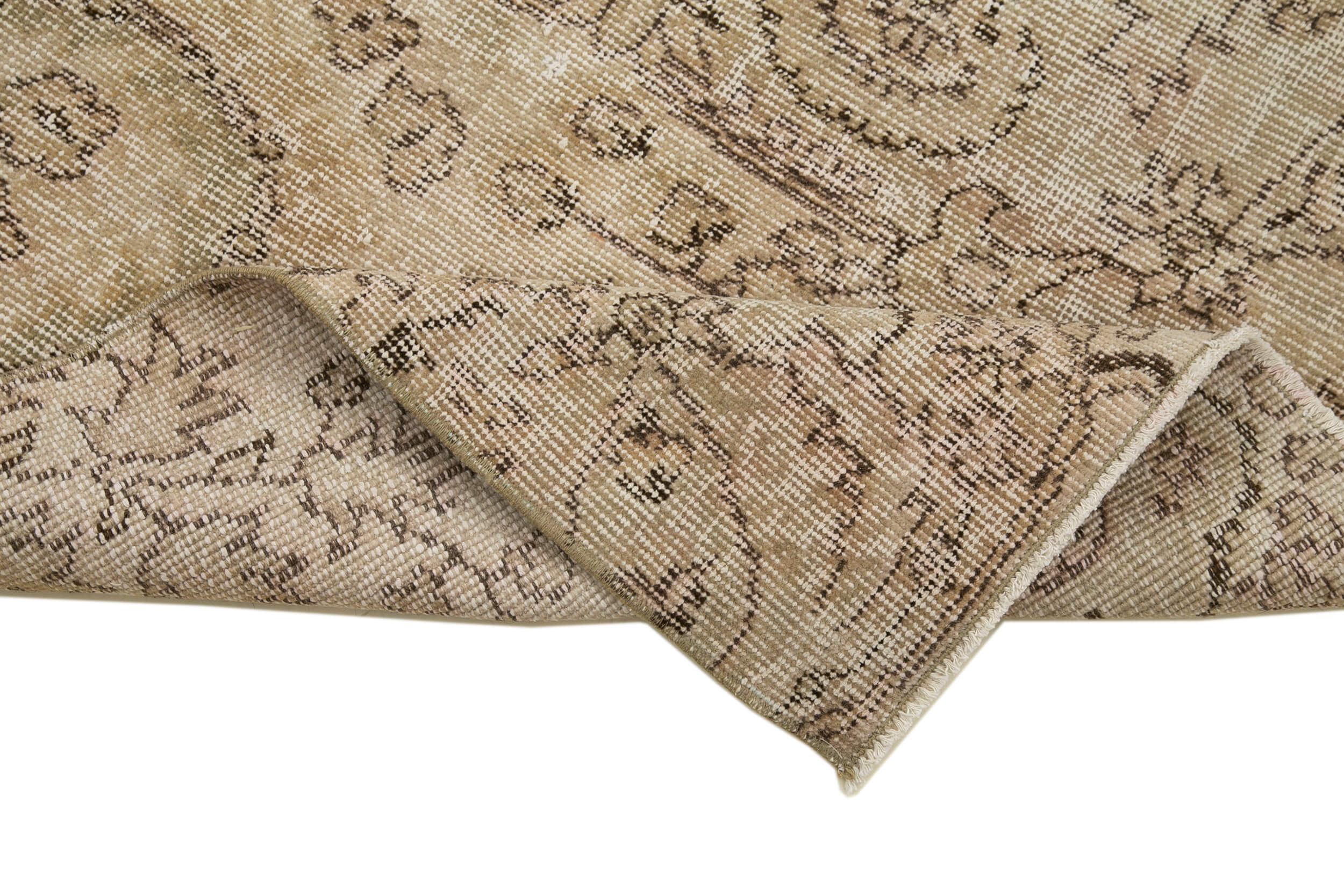 3x9 Beige Overdyed Runner Rug - 29705