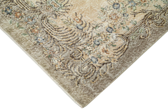 4x8 Beige Turkish Vintage Area Rug - 29780